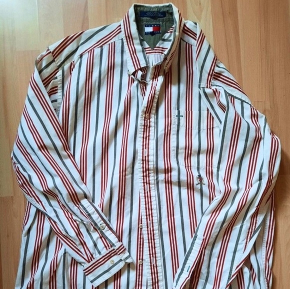 Vintage Tommy Hilfiger striped coton large - Picture 2 of 3